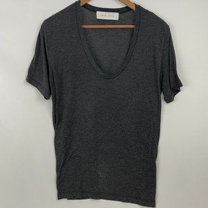 **SOLD** IRO Scoop Neck T-shirt, Charcoal Black, Size L